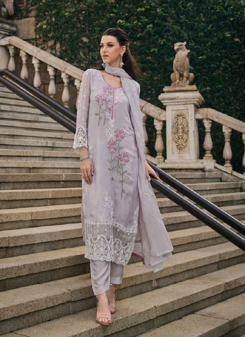 Zaveri Femina Soft Organza Designer Readymade Suits Catalog
